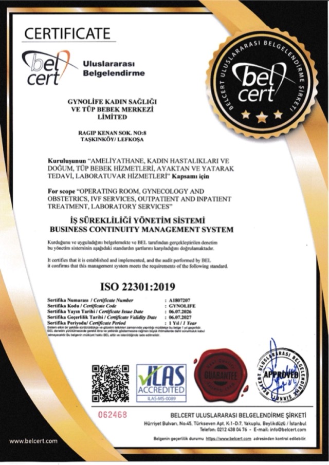 ISO 22301:2019 Business Continuity Management &ndash; GynoLife